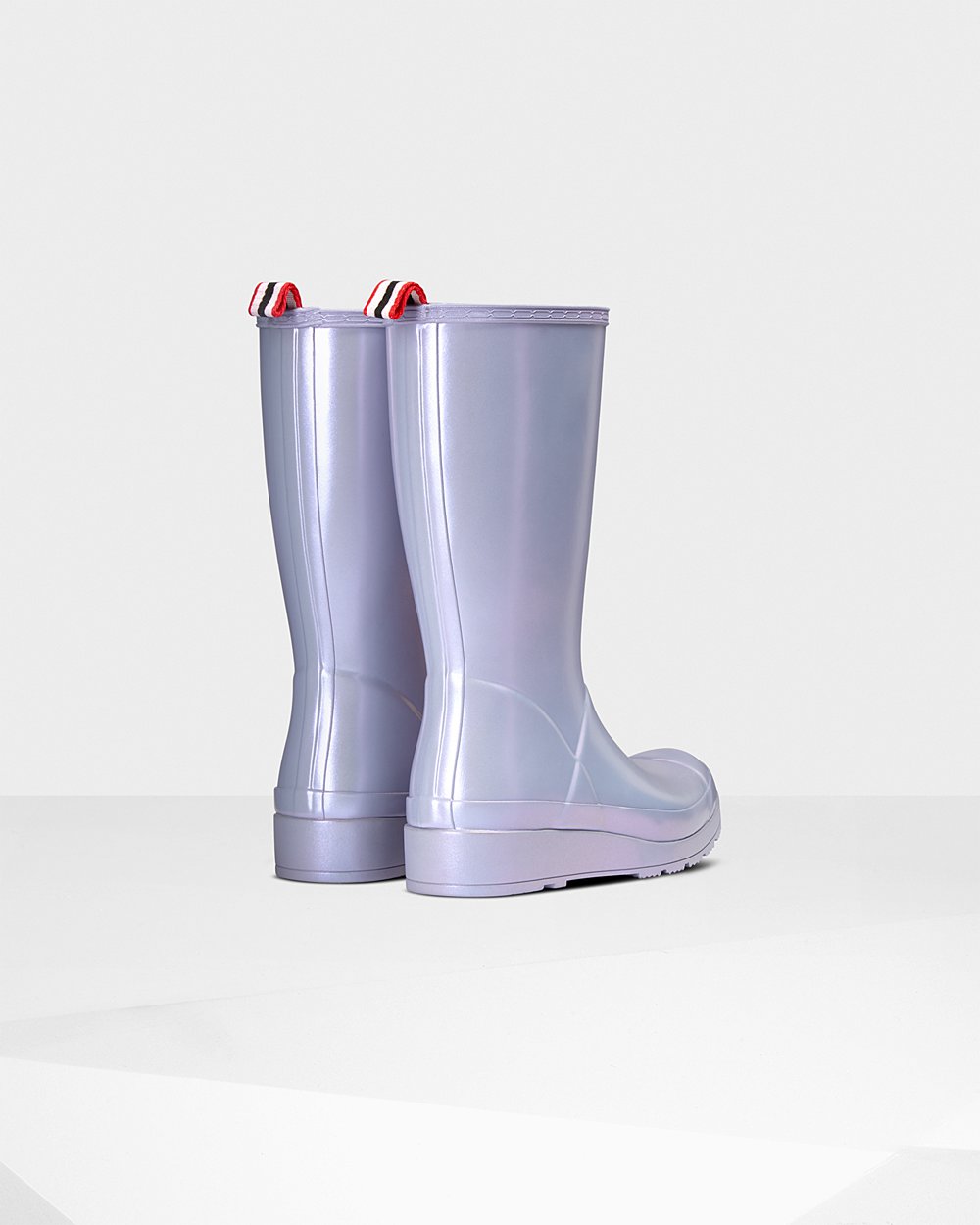 Hunter Original Tall Nebula Rain Play Boots - Store Womens Purple - MBLNDR038